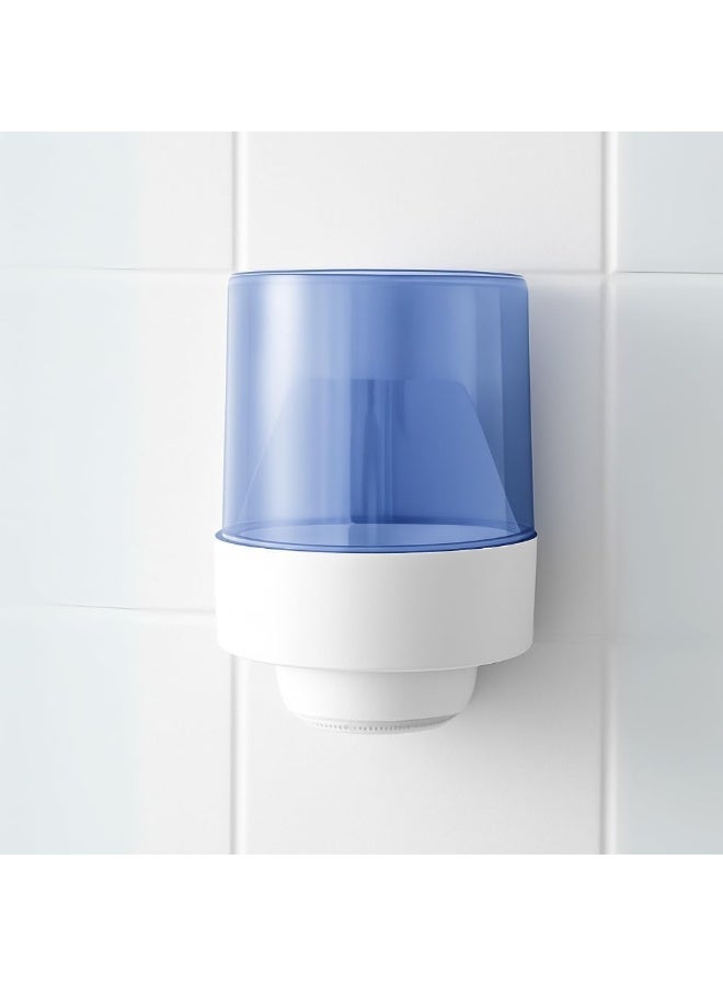 AKC Blue & White Maxi-Roll Center Pull Tissue Dispenser – Durable Wall-Mounted, Transparent Base, Easy to Refill, Space-Saving Design for Kitchen, Office, Restroom, Commercial & Home Use - Image 5
