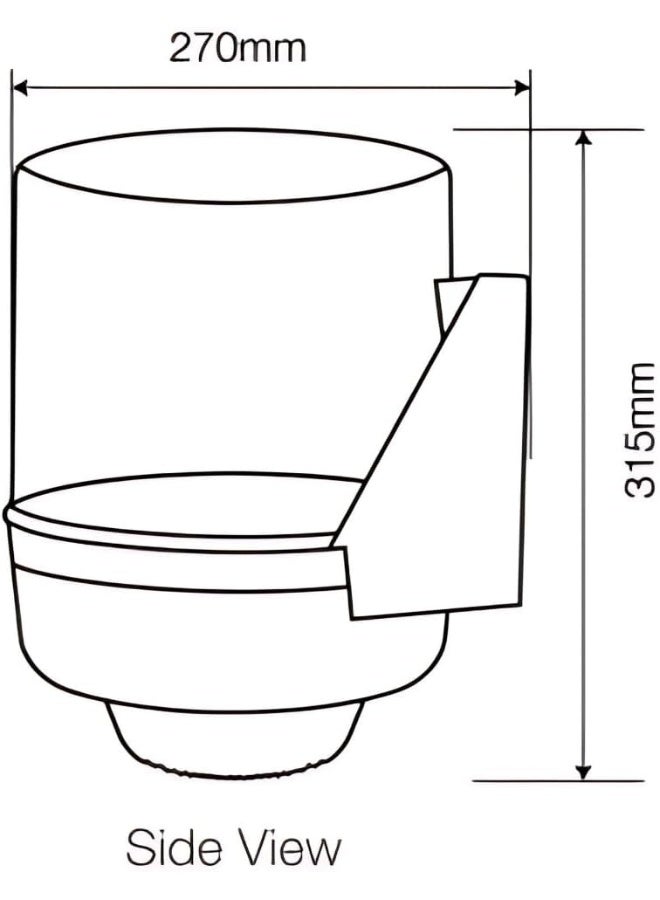 AKC Blue & White Maxi-Roll Center Pull Tissue Dispenser – Durable Wall-Mounted, Transparent Base, Easy to Refill, Space-Saving Design for Kitchen, Office, Restroom, Commercial & Home Use - Image 4