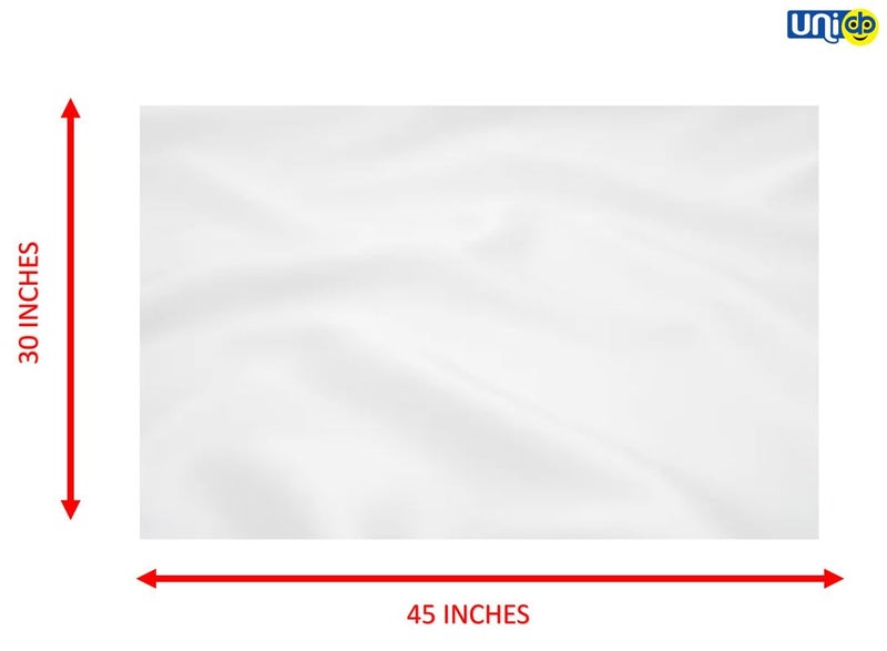 Uniq Plain Flags Pure Shiny & Smooth Cotton Cloth Pure Solid DIY Flag, Bright Colors and UV Fade Resistant, (White, 30 X 45 Inches) - Image 1