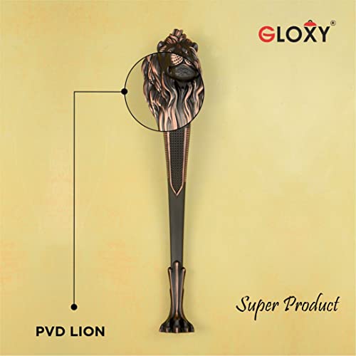 GLOXY ENTERPRISE Aluminum 12 Inch Heavy Duty Lion Shape Door Handle for Main Door Pull Push Brass Door Handle/Home and Door Decor for Home and Office Furniture (Copper Black Finish, Pack of 1) - Image 2