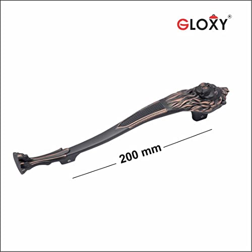GLOXY ENTERPRISE Aluminum 12 Inch Heavy Duty Lion Shape Door Handle for Main Door Pull Push Brass Door Handle/Home and Door Decor for Home and Office Furniture (Copper Black Finish, Pack of 1) - Image 5