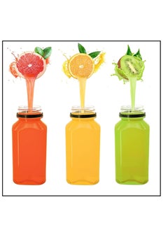 Lavish 250 ml Empty Containers Transparent Plastic, 48 Pcs Square Bottles with Secure Black Lids  - Image 4