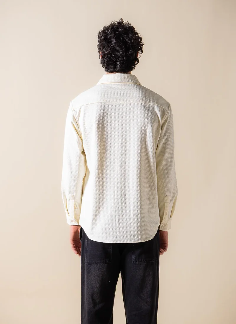 SHAPES DETAILED PATCHWORK SHIRT