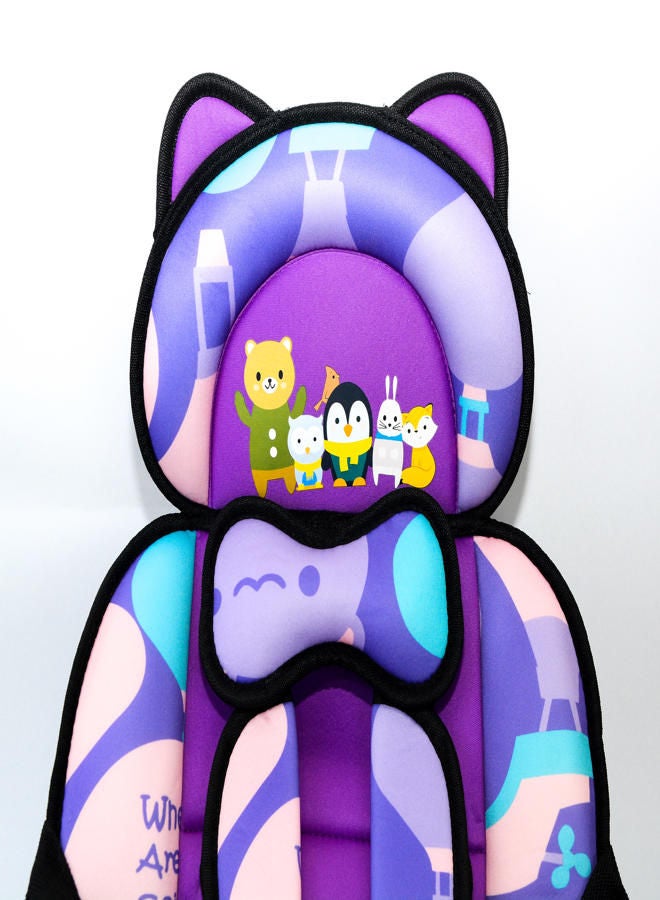 Baby Car Seat - Bear Purple&White - Image 2