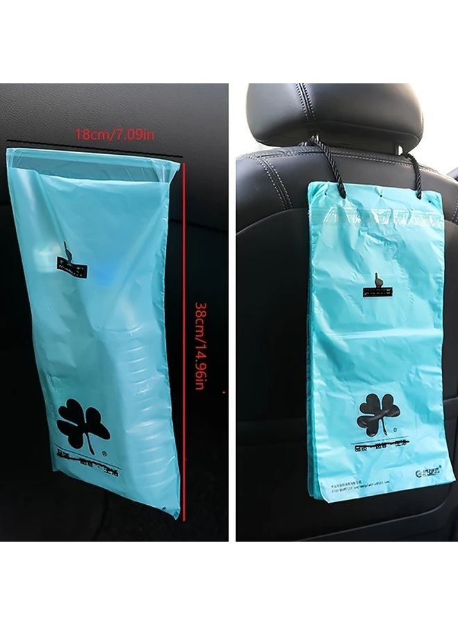 50 Pack Black PE Car Garbage Bags Universal Fit Disposable Seat Back Storage - Image 3