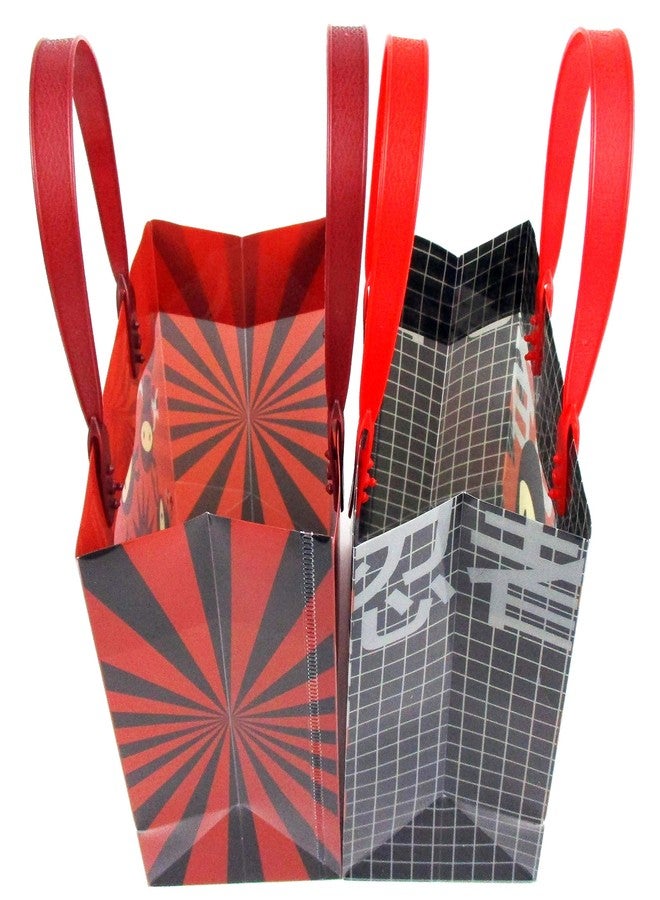 TINYMILLS Ninja Themed Party Favor Bags Treat Bags with Handles Candy Bags for Birthday Party, 12 Pack - Image 5
