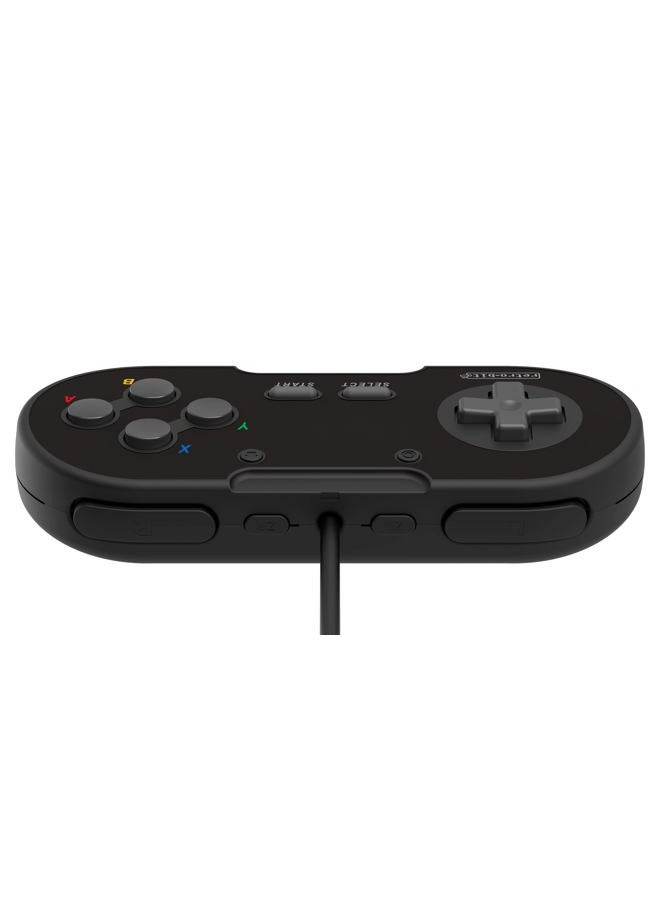 Retro Bit Legacy16 USB Wired Controller For Steam, PC, Mac, Raspberry Pi, and Switch- Onyx Black (Nintendo Switch//) - Image 3