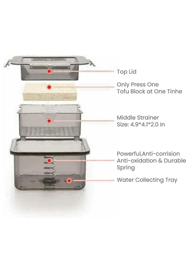 HASTHIP® Tofu Press Food Grade Tofu Press Tofu Making Tools Homemade Tofu Tools Quick Excessive Water Removal Easy Tofu Drainer Press, Dish Washer Safe, 16x14x8.5cm - Image 5