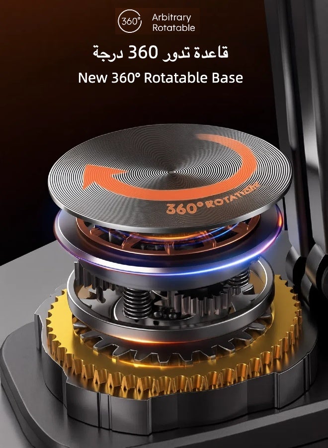 360° Foldable Desktop Phone Stand black& white option - Image 3