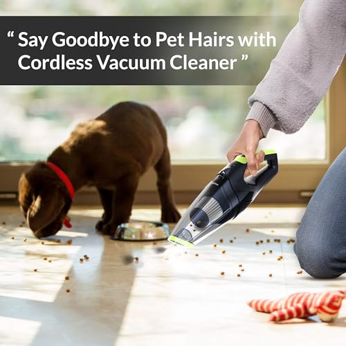 Roboson VC201 Handheld Cordless Vacuum Cleaner for Home and Car Powerful 6 kPa Suction for Dust & Pet Hair Removal, Rechargeable Wireless Wet/Dry for Bed and Sofa - Image 5