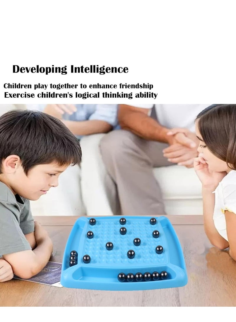 "Magnetic Strategy Game for Kids & Adults – 2025 Multiplayer Magnet Ball Challenge with Spinner – Fun Family Party Tabletop Game, Travel-Friendly Puzzle for Ages 6+"