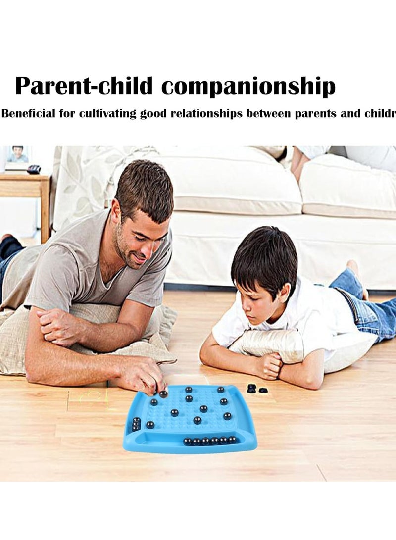 "Magnetic Strategy Game for Kids & Adults – 2025 Multiplayer Magnet Ball Challenge with Spinner – Fun Family Party Tabletop Game, Travel-Friendly Puzzle for Ages 6+"