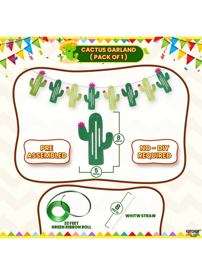 KatchOn, Cactus Party Decorations Set - 30 Pcs, Cactus Balloons, Catcus Honeycomb, Cactus Banner | Cactus Birthday Decorations, Fiesta Party Decorations | Desert Party Decorations, Cactus Decorations - Image 3