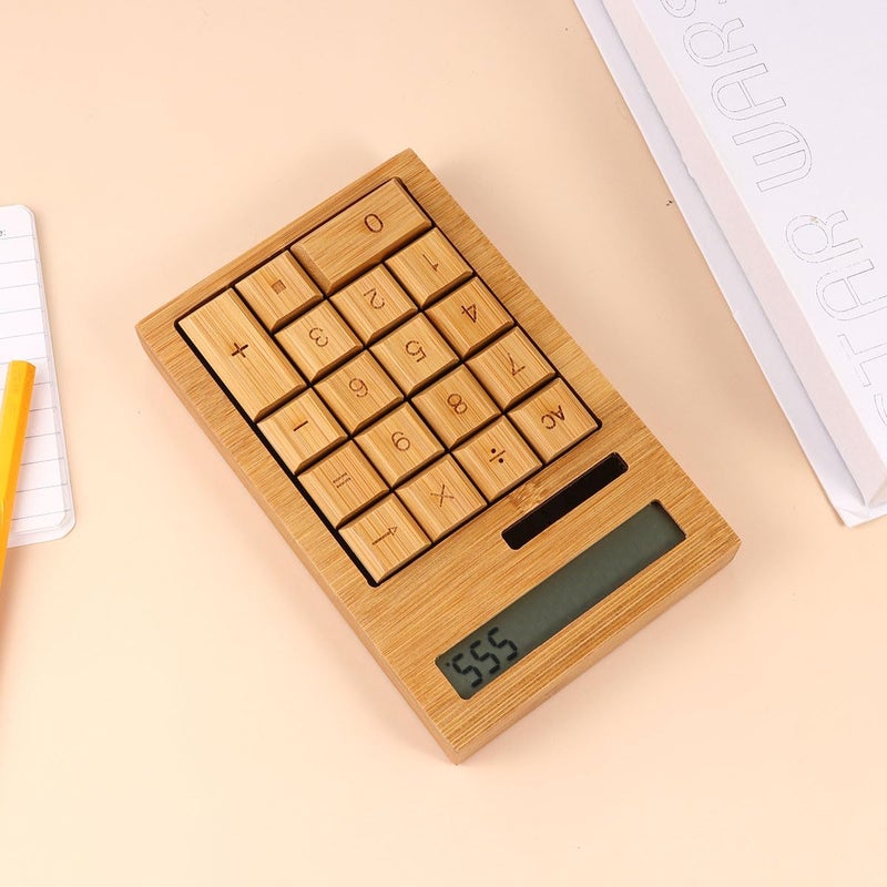 Portable Solar Calculator 18 Keys Right Angle Design For Students And Office - Image 2