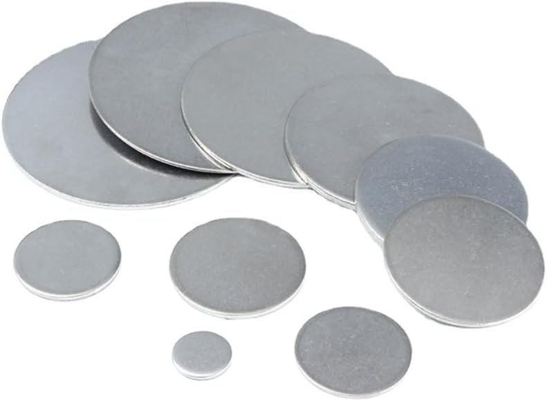 Stainless Steel Circular Plates Metals Round Shee 304 Stainless Steel Disc Plate Thicknes from 0.6/0.8/1.5/2/2.5/3/4mm SS304 Round Sheet(0.6x250mm 1pcs) - Image 1