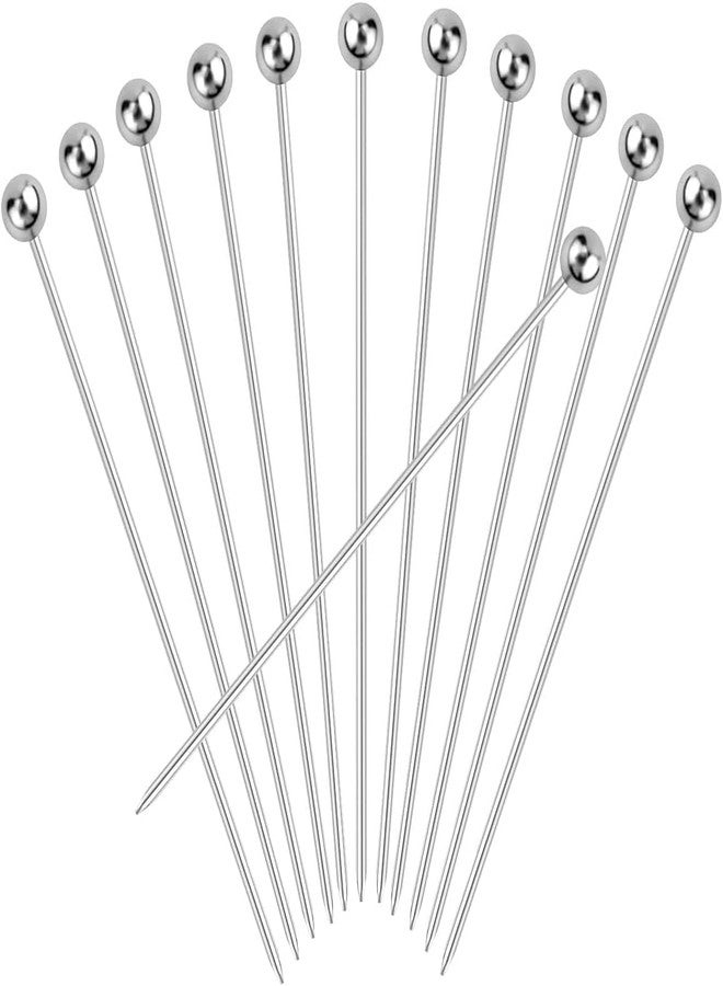 xinxingin 12 PCS Stirrer for Drinks, Cocktail Stirrers for Drinks, Stirrer Stick and Fruit Fork Set, Bar Accessories for Home Bartenders and Party Hosts, 4in Length Cocktail Stirrer - Image 1