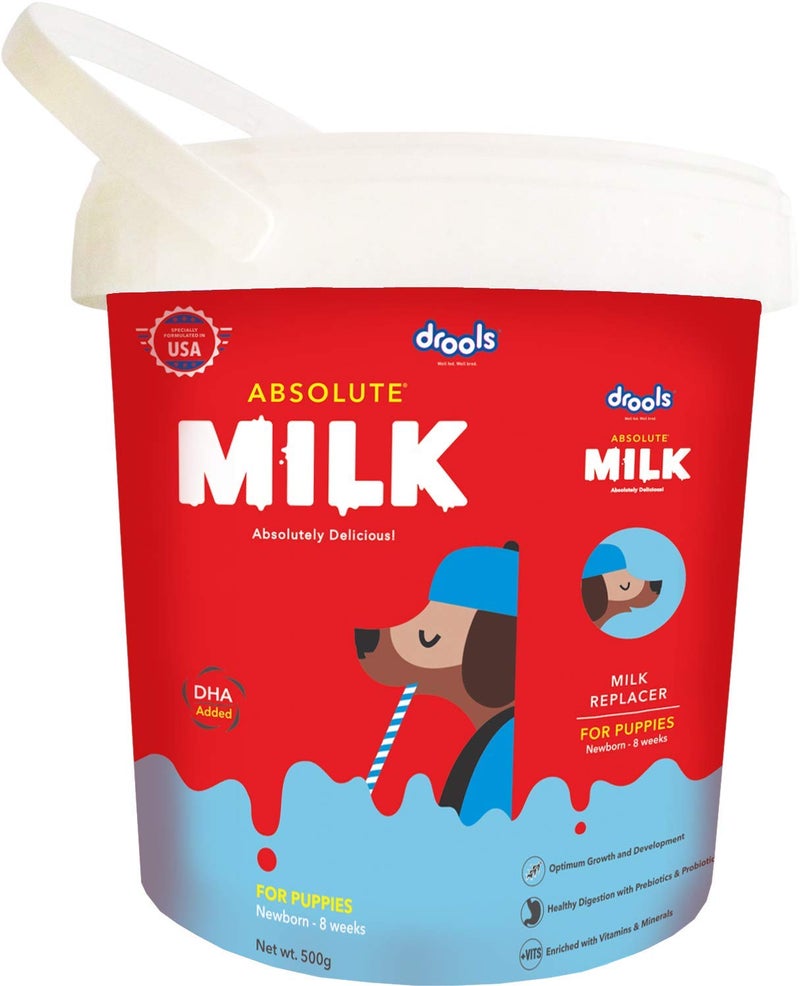 Drools Absolute Liquid Milk For Newborn Puppy Dog,500G Pack - Image 1