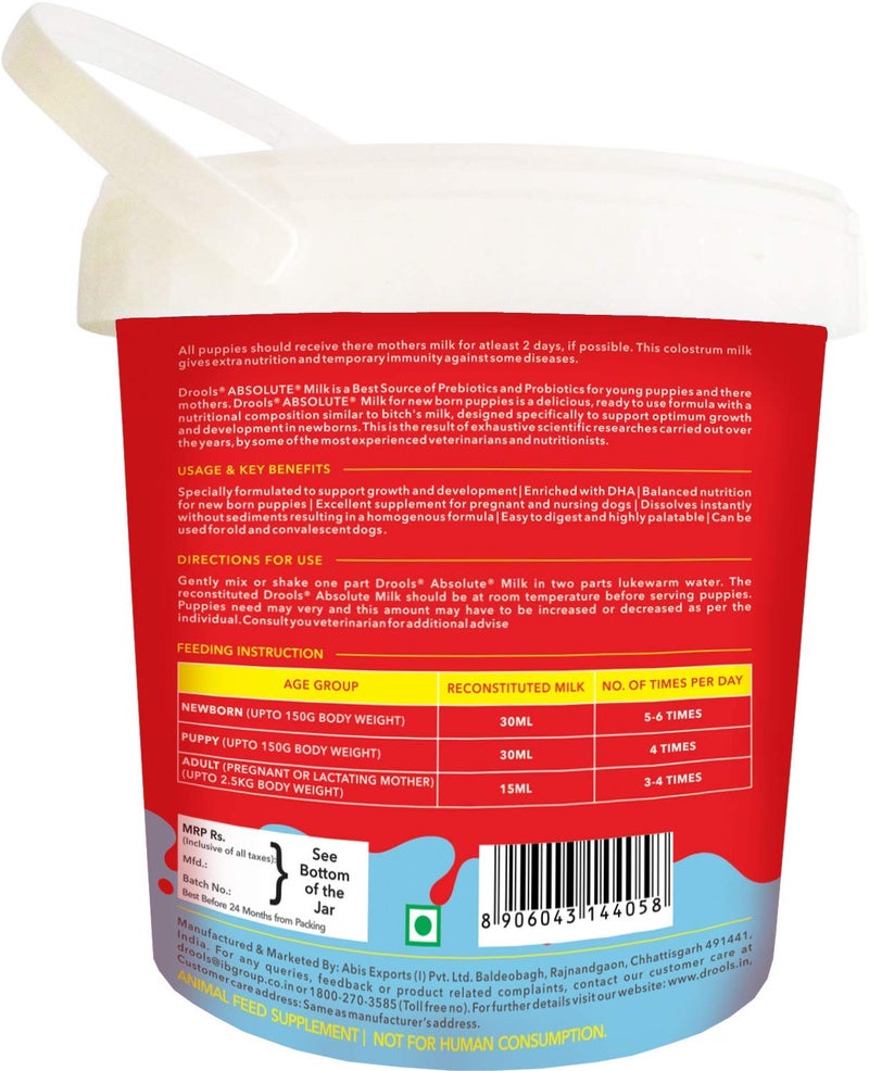 Drools Absolute Liquid Milk For Newborn Puppy Dog,500G Pack - Image 2