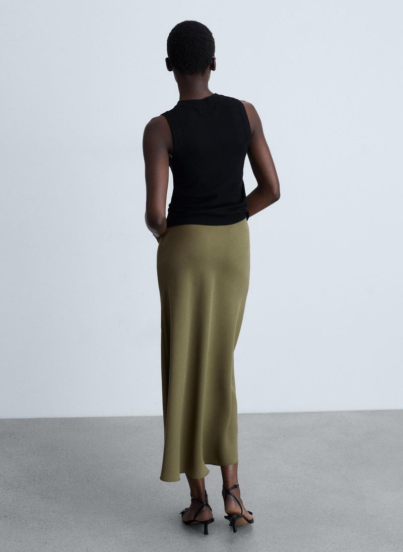 MANGO Midi Satin Skirt  - Image 2