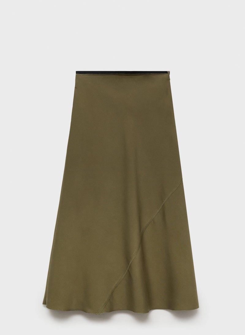 MANGO Midi Satin Skirt  - Image 5