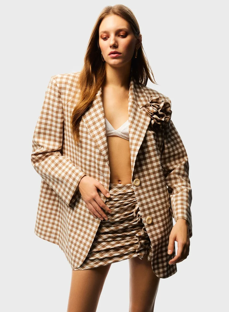 نوكتورن Button Down Pocket Detail Blazer