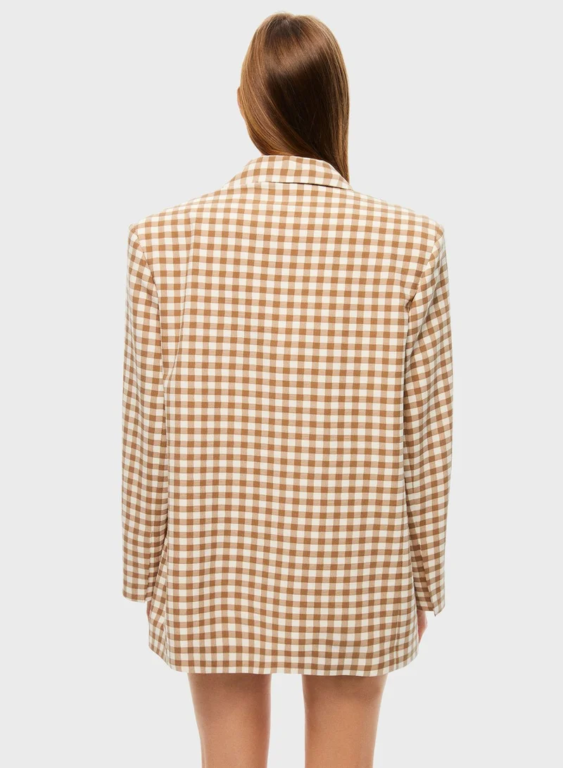 نوكتورن Button Down Pocket Detail Blazer