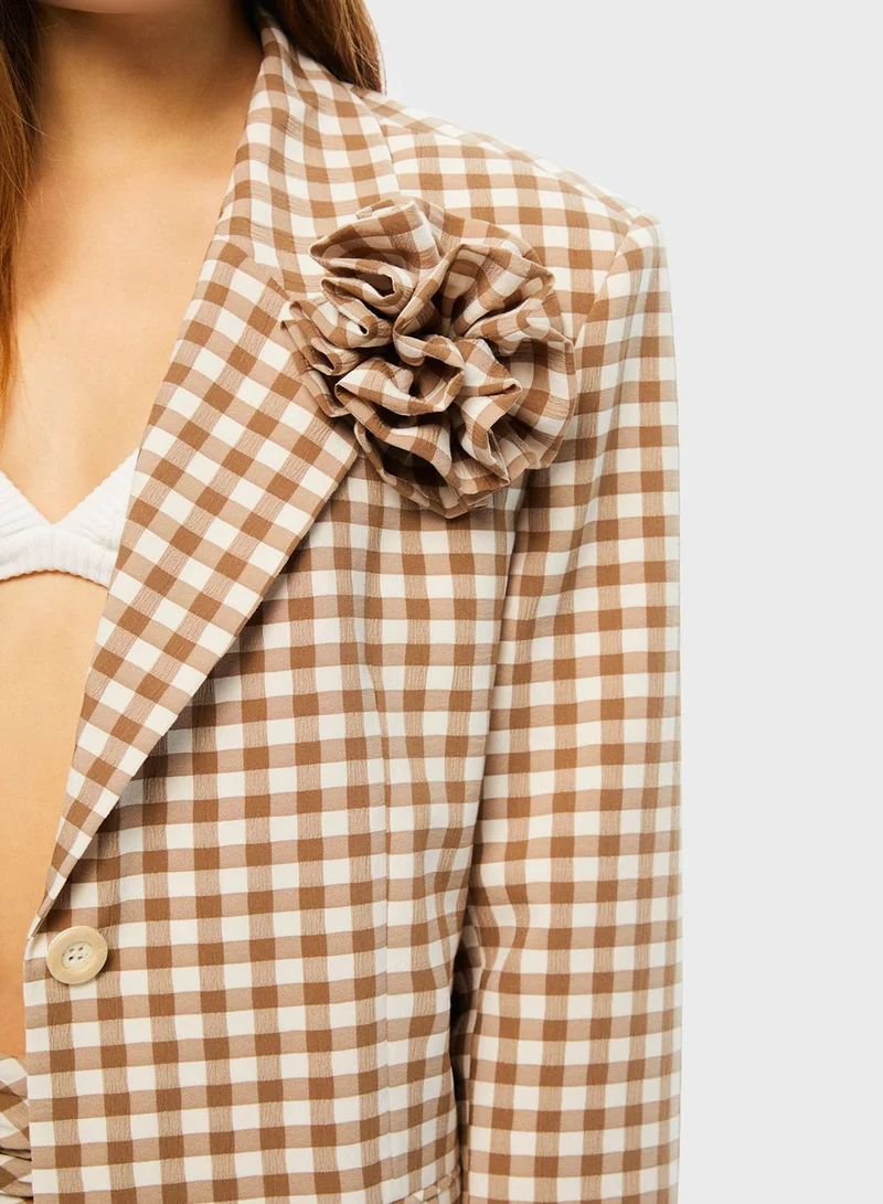 نوكتورن Button Down Pocket Detail Blazer