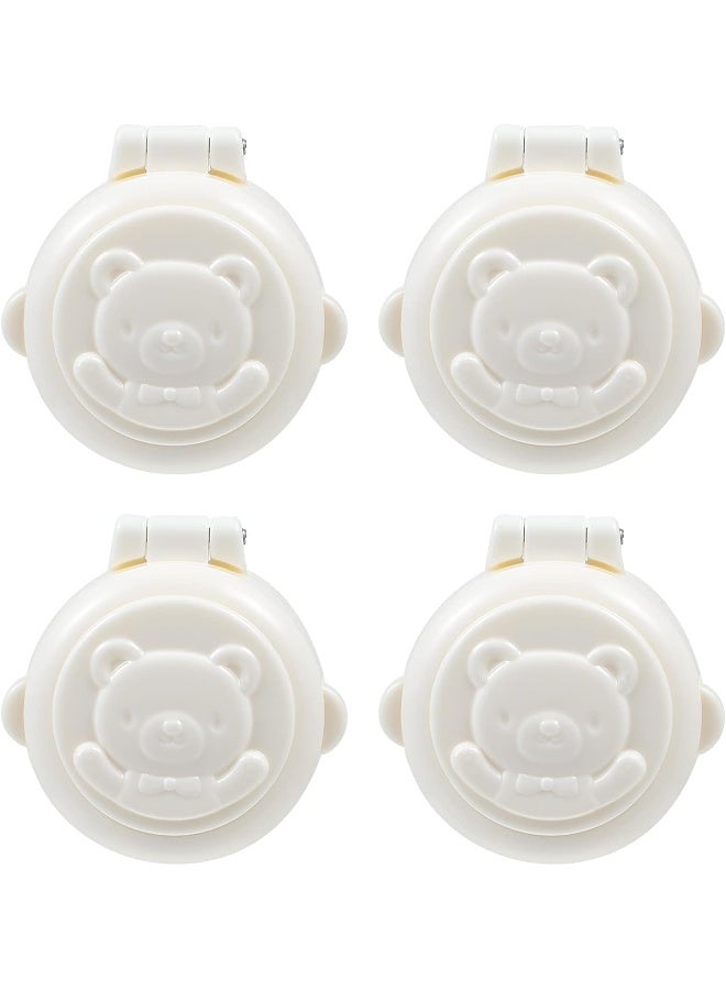 DOITOOL 4 Pcs Child Proof Button Covers, Washing Machine Button Covers Child Lock, Gas Stove Child Safety Knob Locks, Baby Proof Button Cover, Prevent Pressing Device for Stove Refrigerator Washer - Image 1