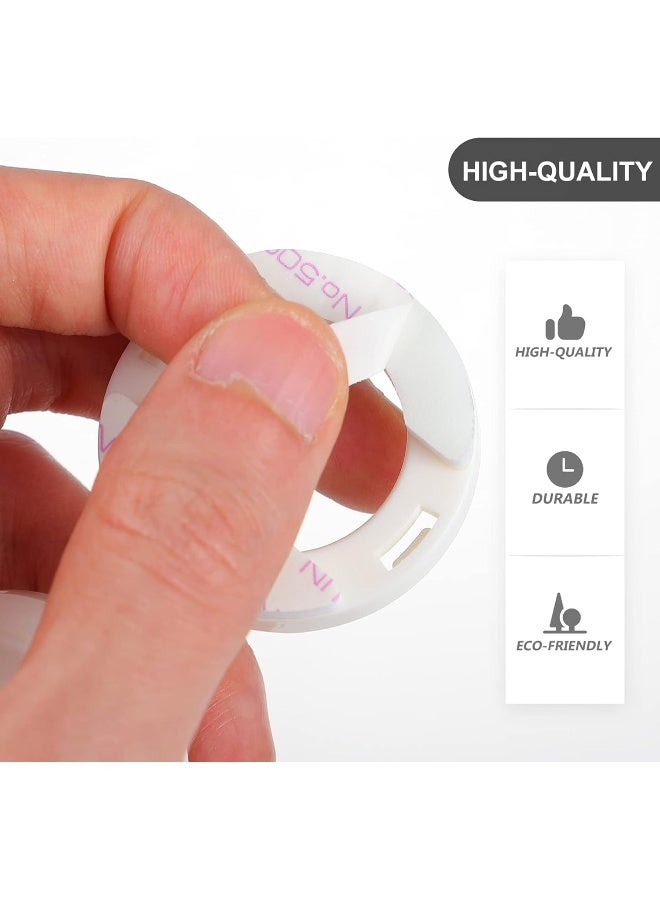 DOITOOL 4 Pcs Child Proof Button Covers, Washing Machine Button Covers Child Lock, Gas Stove Child Safety Knob Locks, Baby Proof Button Cover, Prevent Pressing Device for Stove Refrigerator Washer - Image 5