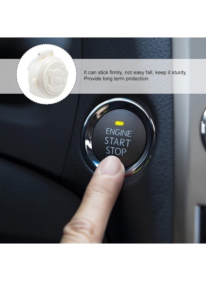 DOITOOL 4 Pcs Child Proof Button Covers, Washing Machine Button Covers Child Lock, Gas Stove Child Safety Knob Locks, Baby Proof Button Cover, Prevent Pressing Device for Stove Refrigerator Washer - Image 3