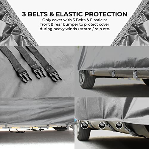 AutoGuys Car Cover Waterproof PM-I for Maruti Suzuki Swift Dzire [Year 2017 Onwards] Swift Dzire Car Cover Dust & UV Protection Swift Dzire Car Body Cover with Mirror Pocket Soft Cotton Lining - Image 2
