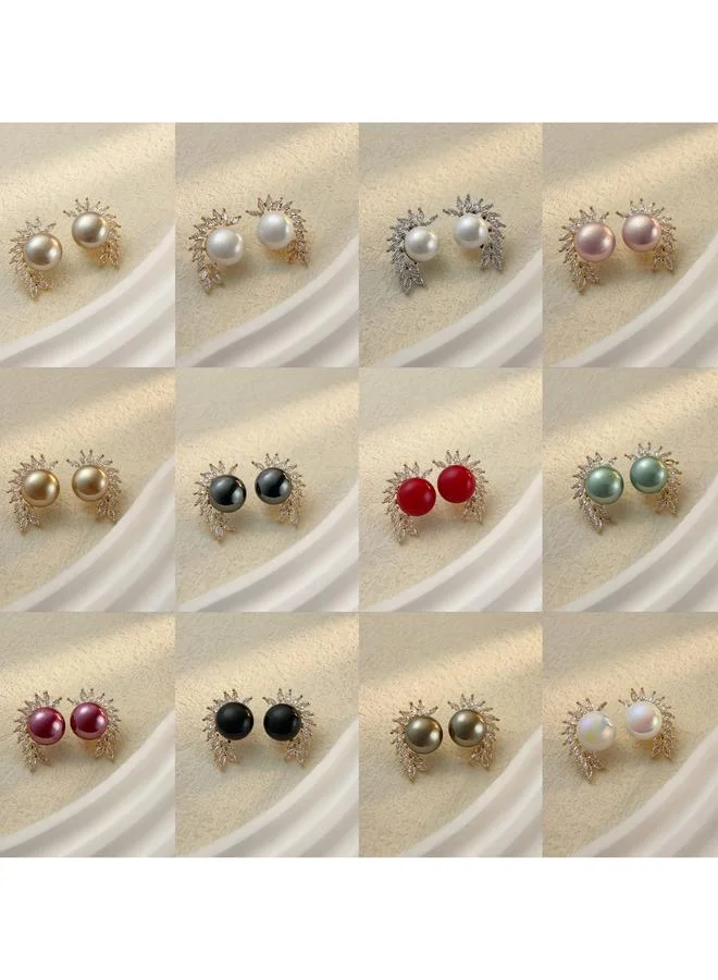 Take Two  Faux Pearl Stud Earrings for Women | Best Price UAE