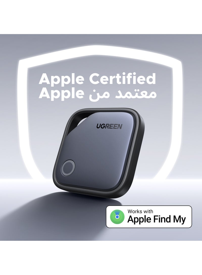 يو جرين iOS فقط جهاز تتبع بلوتوث Apple Find My عبوة من 4 قطع، جهاز تعقب GPS بطارية تدوم حتى عامين صوت تنبيه جهاز تحديد الموقع الموقع العالمي عبوات متعددة محمولة للهواتف والمفاتيح والحقائب والحيوانات الأليفة - Image 2