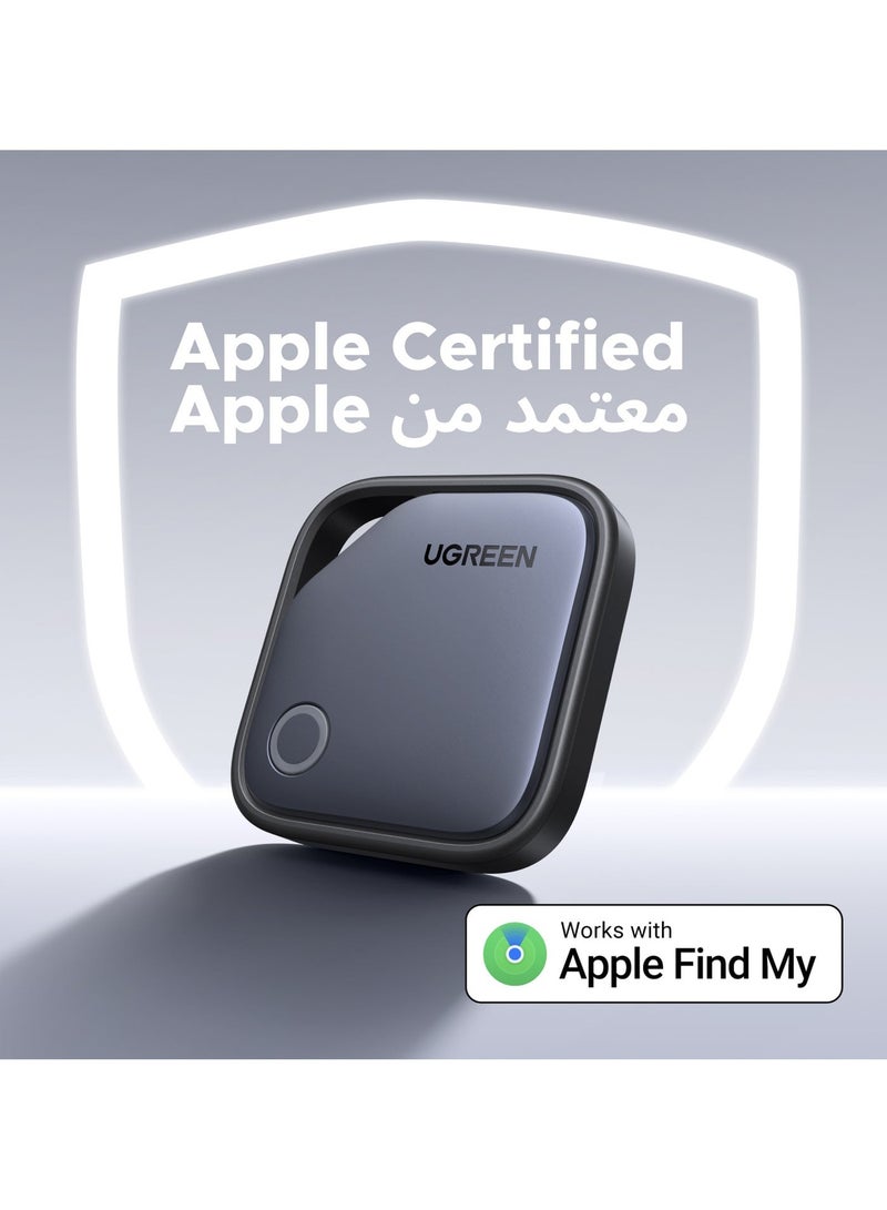 Ugreen iOS Only Air Tag Tracker 4-pack Works with Apple Find My, Smart Tag Global Location Replaceable Battery Up to 2 Year Battery Beep Sound, Portable, Multi-Packs for Keys, Wallets, Bags, Luggage, Pet Grey - Image 3