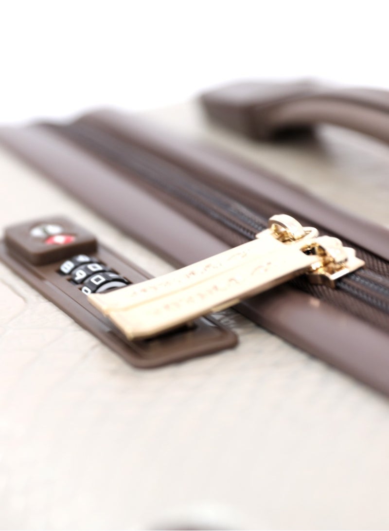 SONADA Premium Travel Set — Sonada Hardside Luggage Trolley Bag 3 Pcs Set (Champagne, 20″/24″/28″) - Image 3