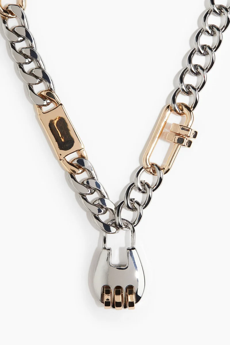 H&M Padlock-pendant necklace