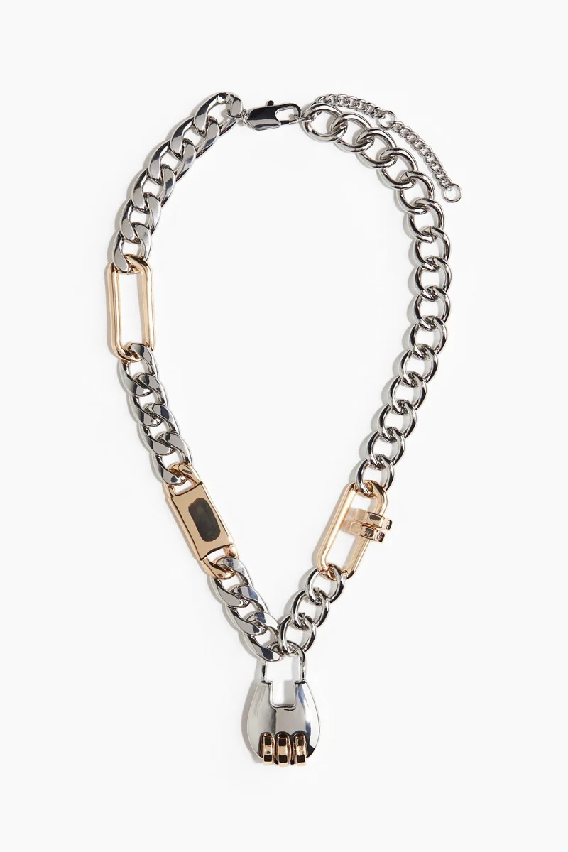 H&M Padlock-pendant necklace
