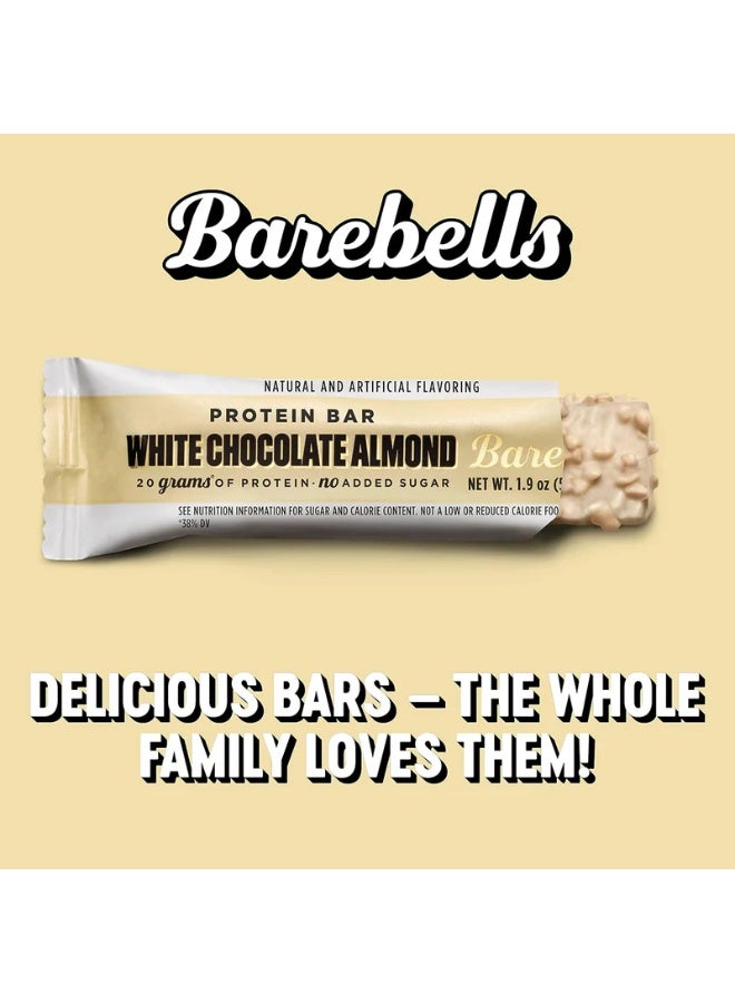 Barebells Protein Bar 1 Box (12 Bars) / White Chocolate Almond – 20g Protein Per Bar, High-Protein Snack, Soft & Delicious - Image 5