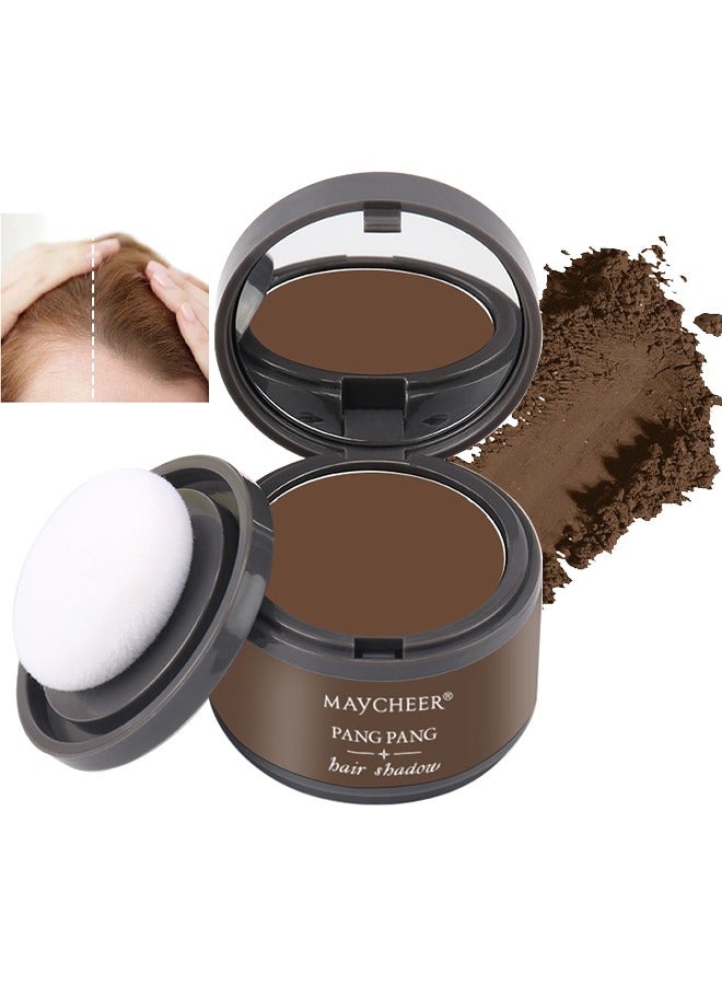 MAYCHEER Instantly Root Cover Up Hairline Shadow Powder, Root Touch Up Hair Powder, Grey Hair Coverage Hair Powder For Womem With Eyebrows, Beard Line, Bald Spots (Dark Brown) - Image 1