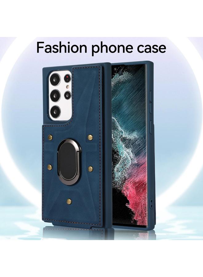 S-TOP Case For Samsung Galaxy S22 Ultra 5G Armor Ring Wallet Back Cover Phone Case - Image 2