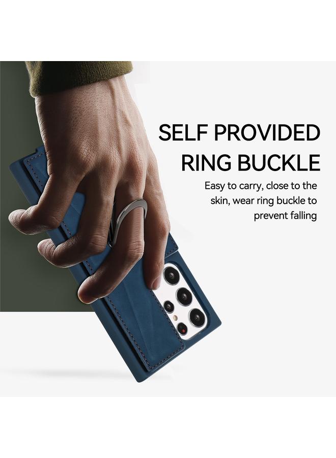 S-TOP Case For Samsung Galaxy S22 Ultra 5G Armor Ring Wallet Back Cover Phone Case - Image 4