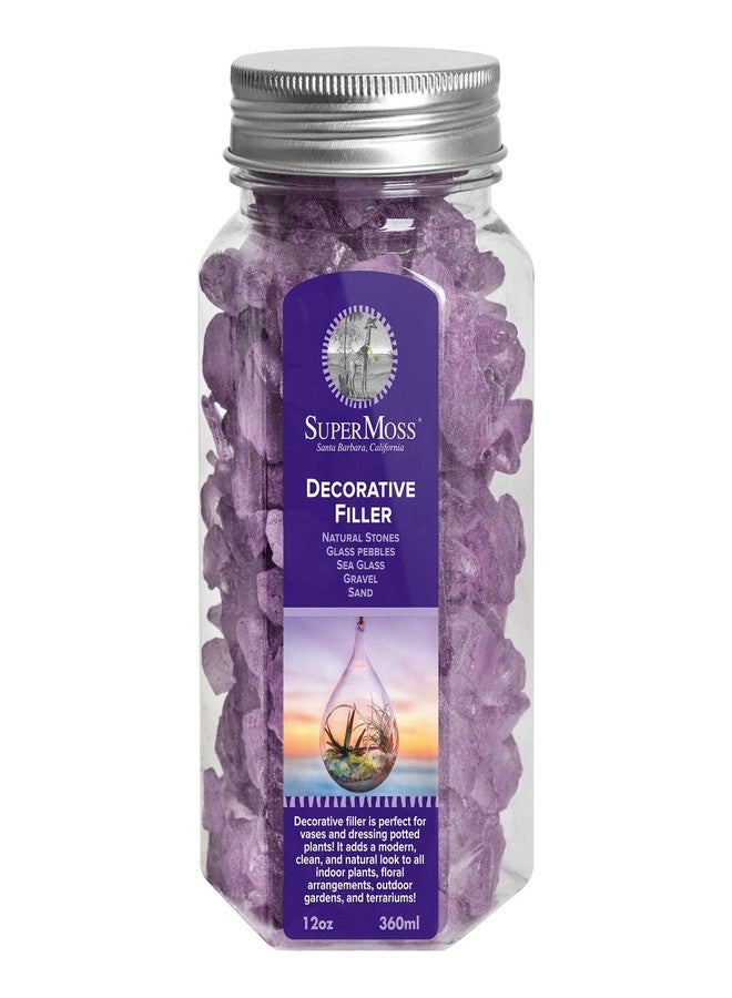 SuperMoss (24158) Sea Glass - Vibrant Vase Filler for Home Decor, Crafts, Wedding & Coastal Decorations | Perfect for Dining Table Centerpieces, Aquarium Decor & Garden Art, 12 Oz, Lavender - Image 1