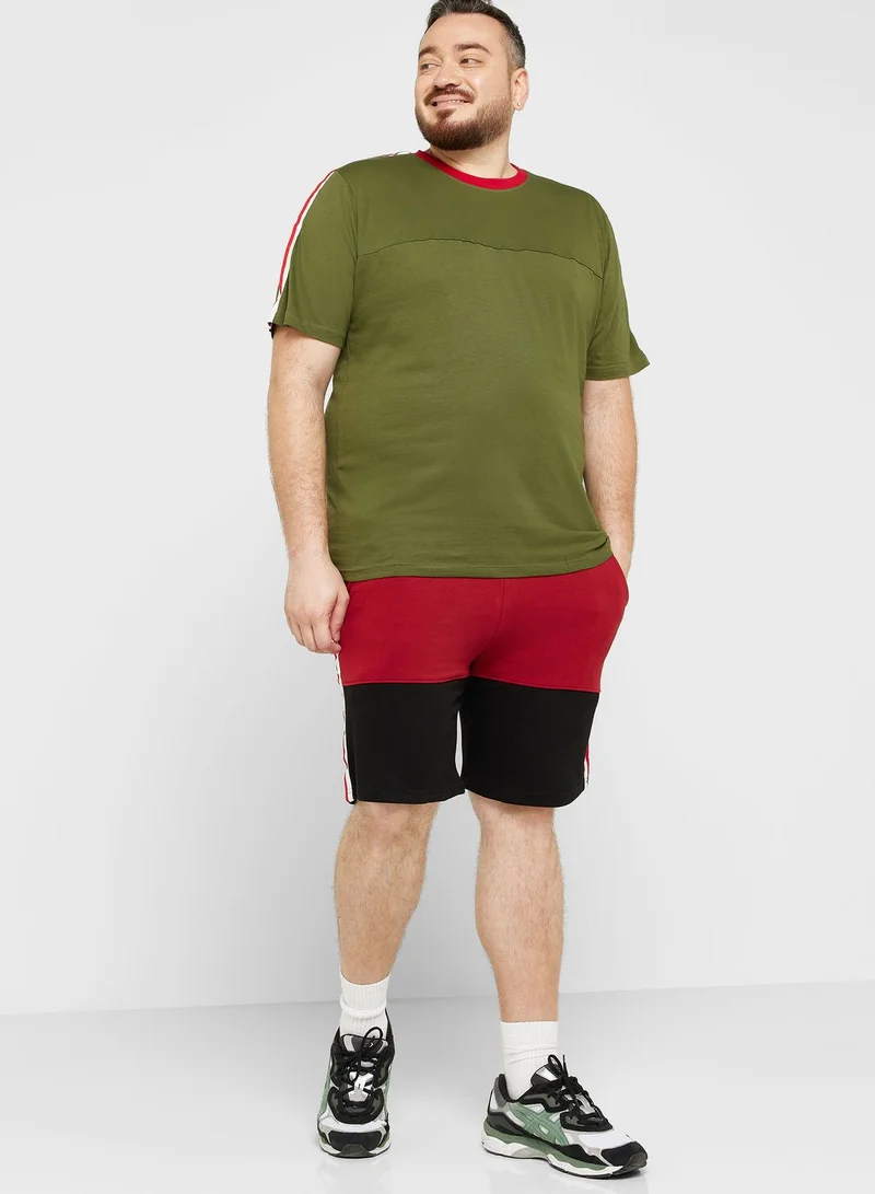 Seventy Five Plus Size Tape T Shirt