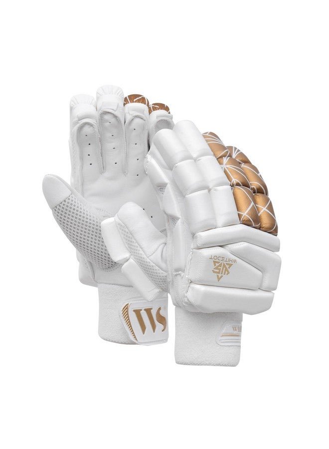 WHITEDOT SPORTS Leather Whitedot Versed Levlon Cricket Batting Gloves(Youth/Medium,Right) - Image 1