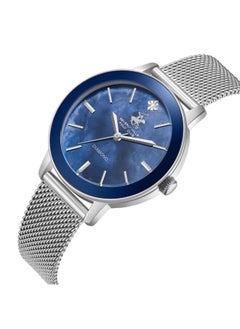 BEVERLY HILLS POLO CLUB BEVERLY HILLS POLO CLUB BP3734C.390 Women Analog Display Watch & Mesh Strap Silver  - Image 2