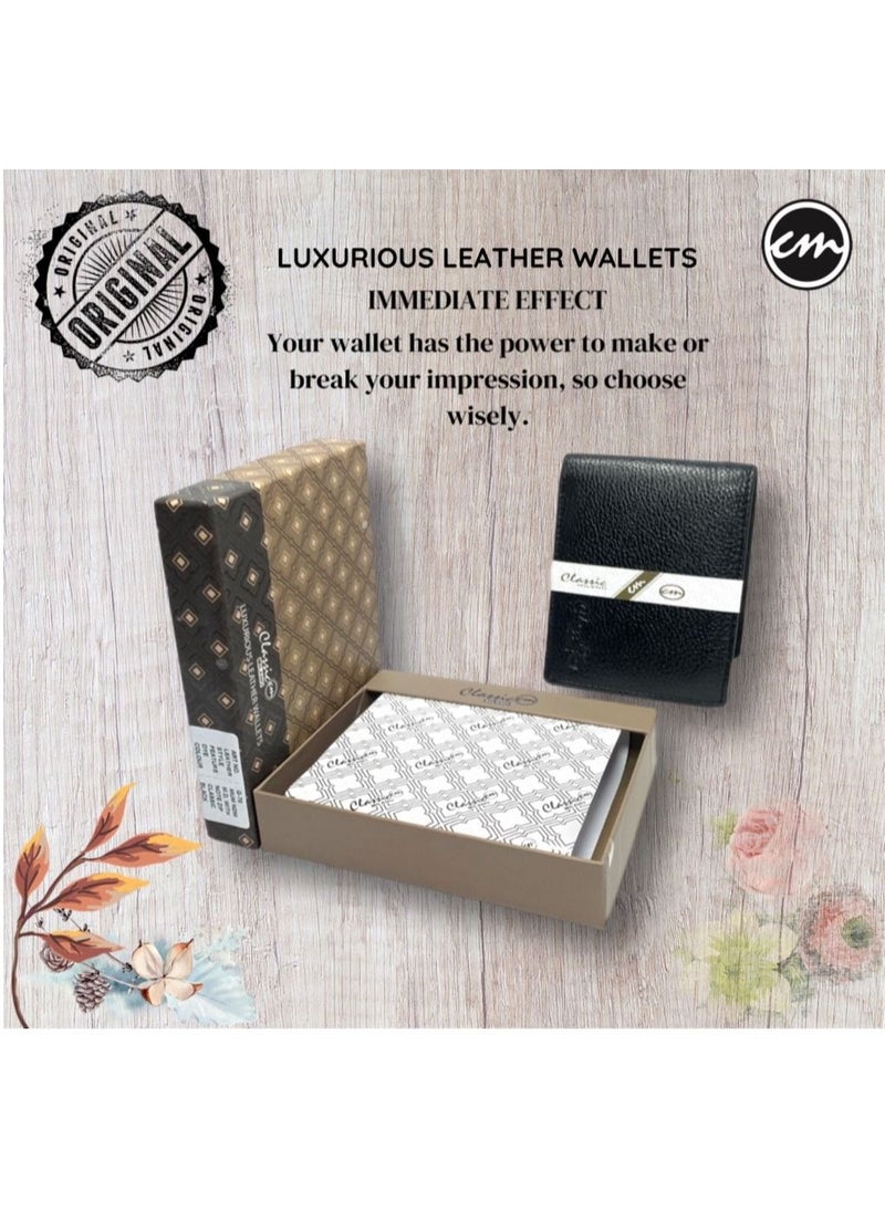 Classic Milano - Classic Milano Wallet for Men - Genuine Leather Card Holder Wallet, RFID Blocking Bifold Mens Wallet with Coin Pouch, Slim Wallet for Men, Durable Man Wallet - Ideal Gift - Image 1