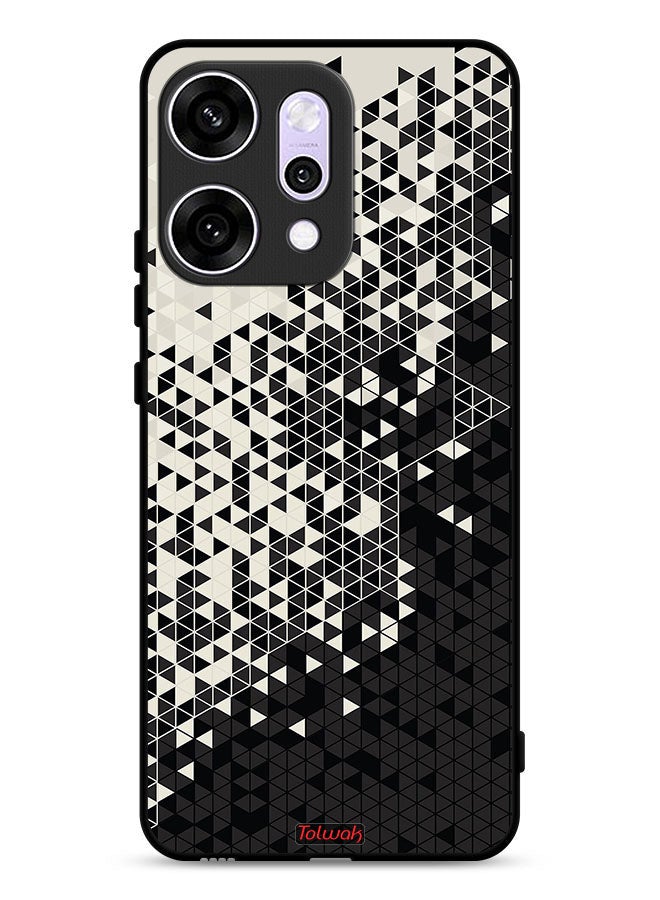 Tolwak Oppo Reno14 Pro Protective Case Cover Pattern Digital Art Triangle