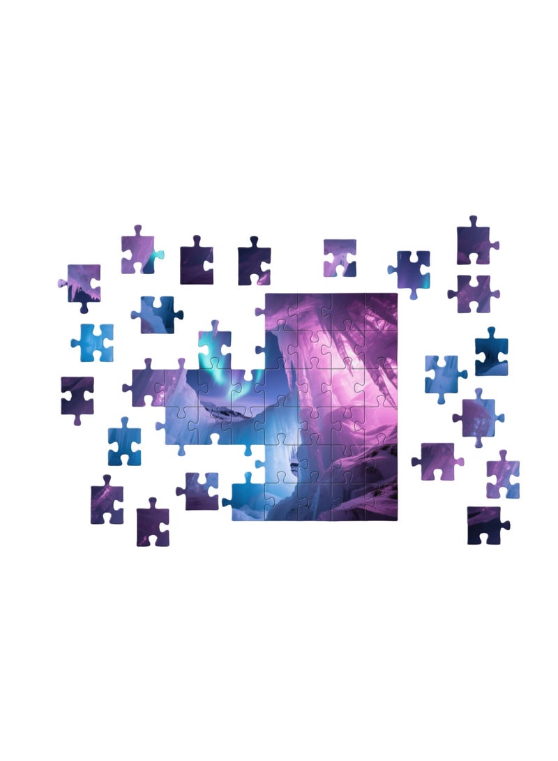 1000 Glacier Aurora Landscape Puzzles - Creative Design Patterns, Rich and Colorful Art Experience, Suitable for Adults and Children - Image 2