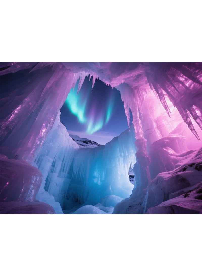 1000 Glacier Aurora Landscape Puzzles - Creative Design Patterns, Rich and Colorful Art Experience, Suitable for Adults and Children - Image 1