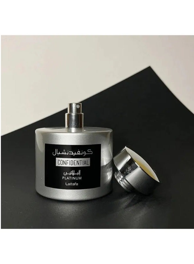 Lattafa Confidential Platinum EDP100ml - Image 3